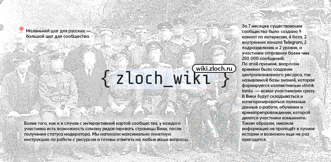 Запущена Вики сообщества — wiki.zloch.ru